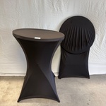 2x Statafel, met rok